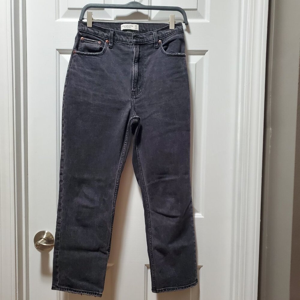 Abercrombie The Ankle Straight Ultra High Rise